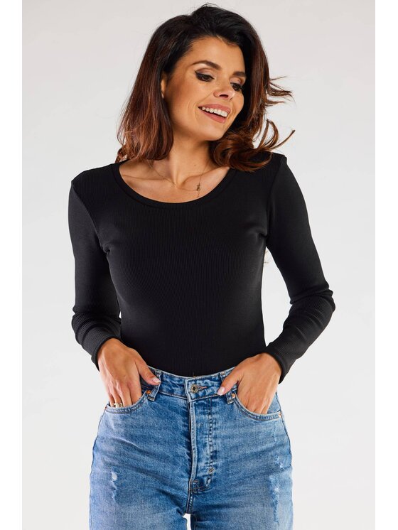 Infinite You Infinite You Blúzka M284 Čierna Basic Fit