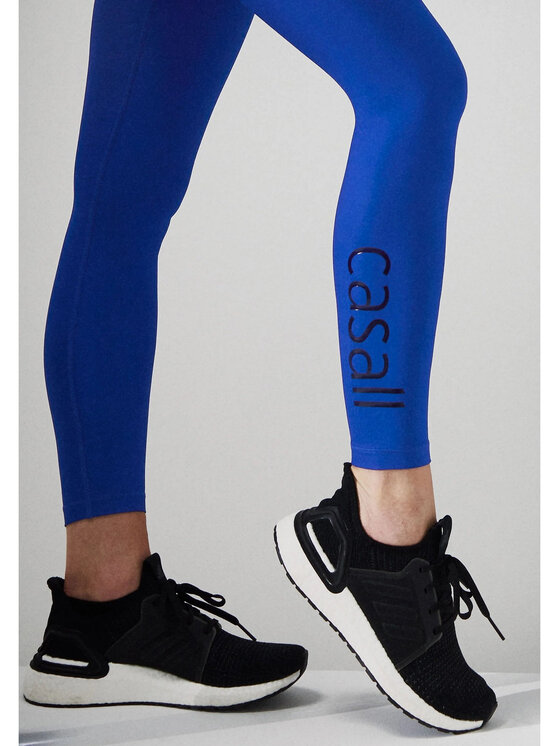 Casall Casall Legginsy Graphic High Waist Tights Niebieski Slim Fit