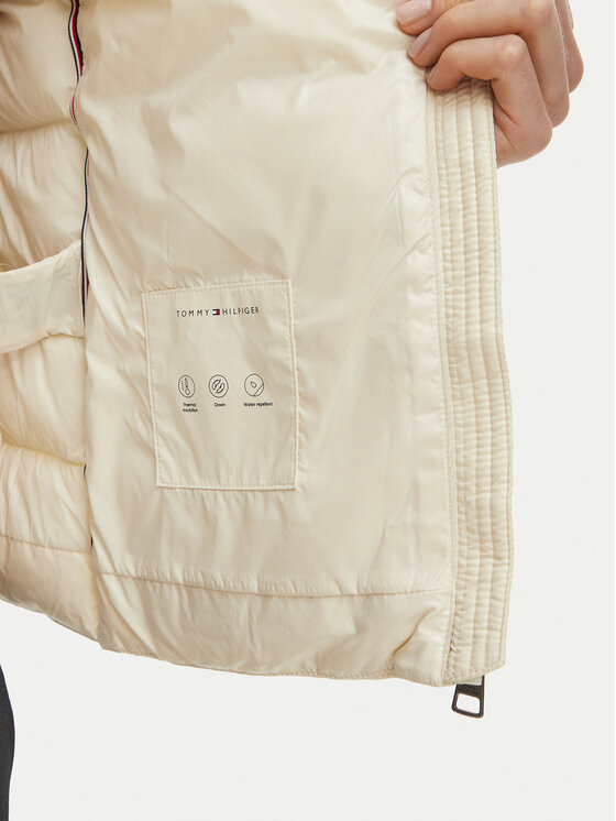 Tommy Hilfiger Tommy Hilfiger Daunenjacke WW0WW51516 Creme Slim Fit