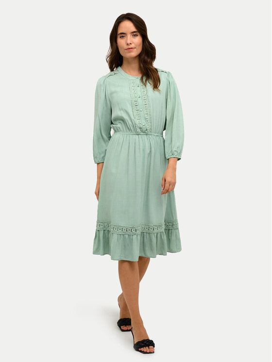Kaffe Kaffe Sukienka letnia Freya 10507544 Zielony Regular Fit
