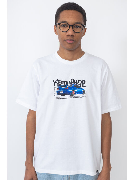 Kamuflage Kamuflage T-Shirt R34 Biały Relaxed Fit