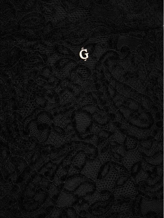 Guess Guess Spódnica mini W6BD59 K7909 Czarny Regular Fit