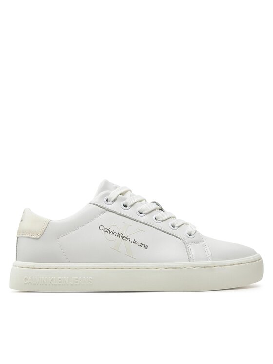 Calvin Klein Jeans Sneakers Classic Cupsole Laceup YW0YW01269 Bianco, taglia : 38