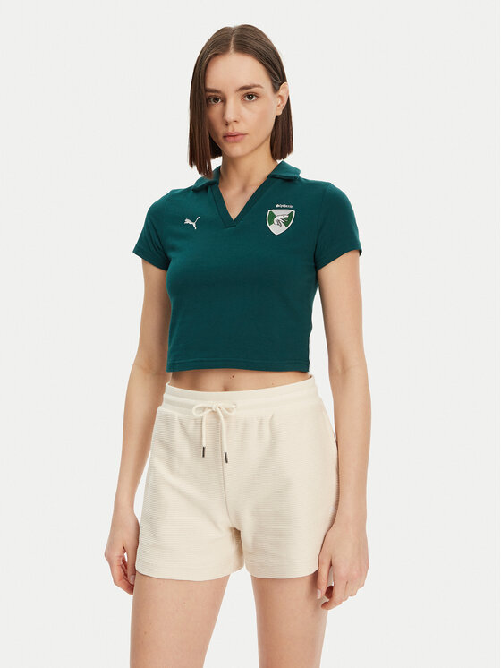 Puma Polokošeľa Harry Potter 630097 Zelená Regular Fit