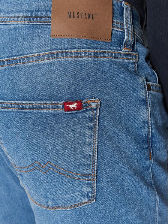 Mustang Mustang Džinsi Vegas 1013659 Zils Slim Fit