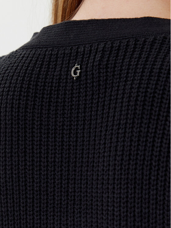Guess Guess Kardigan W5YR06 Z3OO0 Czarny Regular Fit
