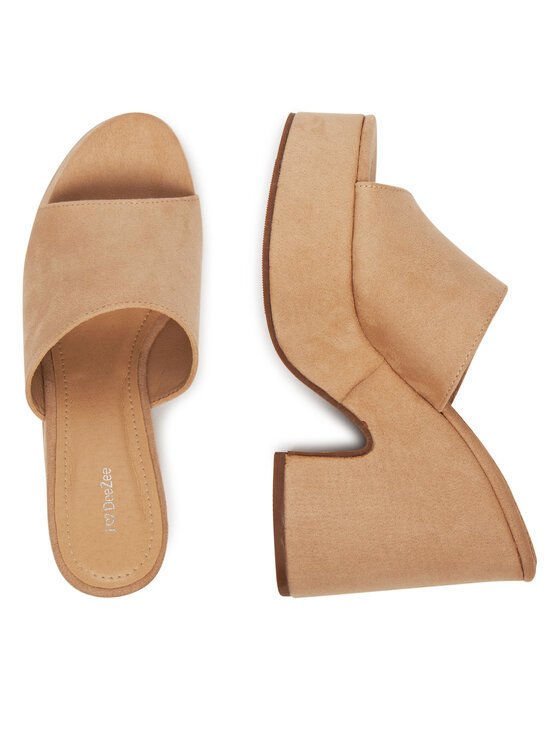 DeeZee DeeZee Pantoletten E8341-1 Beige