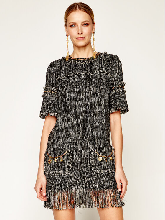 Elisabetta Franchi Elisabetta Franchi Φόρεμα κοκτέιλ AB-003-03E2-V599 Μαύρο Slim Fit