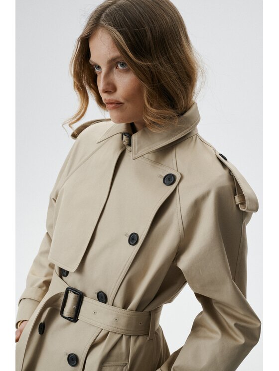 MARI PRETI MARI PRETI Trench Chiara Beige Regular Fit