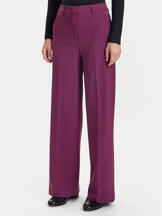 United Colors Of Benetton United Colors Of Benetton Pantaloni din material 4L4HDF07F 7D3 Violet Regular Fit