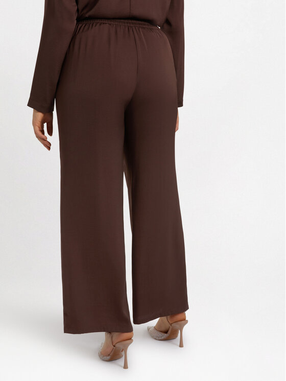 Fiorella Rubino Fiorella Rubino Pantaloni di tessuto P129T004824N022 Marrone Flared Fit