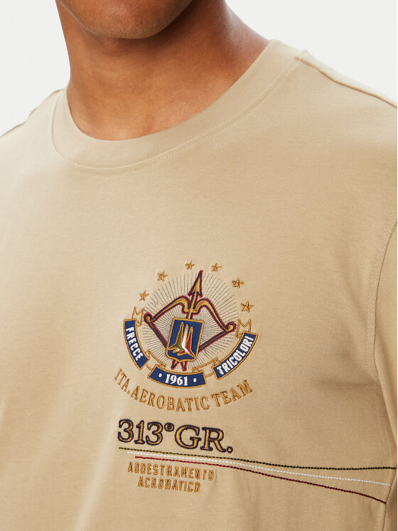 Aeronautica Militare Aeronautica Militare Тениска с дълъг ръкав 262TS2573UJ00703 Бежов Regular Fit