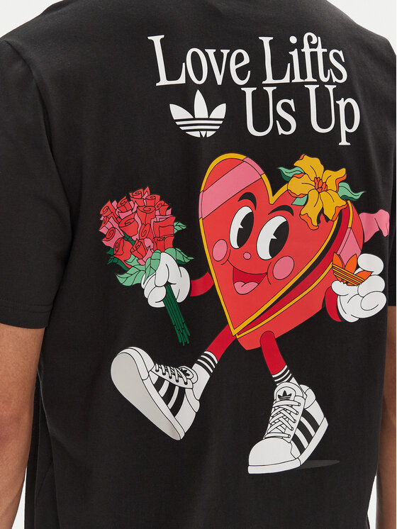 adidas adidas T-Shirt Made by Nelson JN7030 Czarny Loose Fit