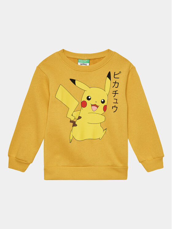 United Colors Of Benetton Felpa POKEMON 3J73G10CO Giallo Regular Fit Modivo