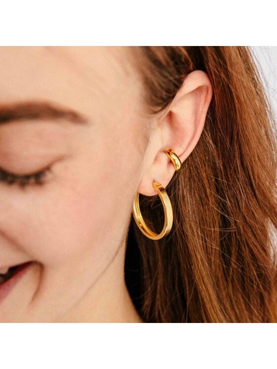 ANIA KRUK ANIA KRUK Kolczyki SAKKS1370Z Żółte złoto