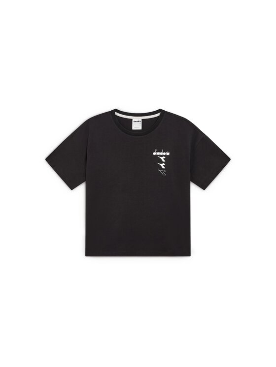Diadora Diadora T-Shirt DIADORA L. T-SHIRT SS II ESS. SPORTS Czarny Regular Fit