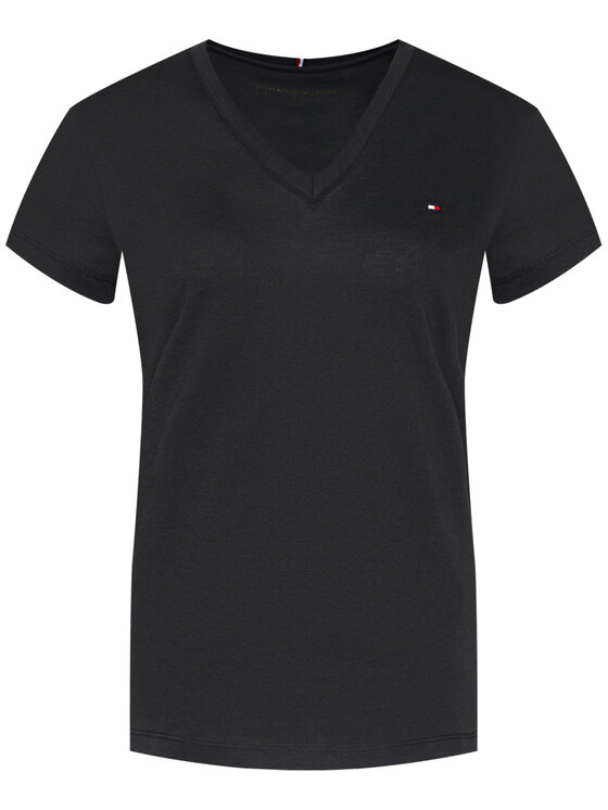 Tommy Hilfiger Tommy Hilfiger T-shirt Heritage Tee WW0WW24969 Nero Regular Fit