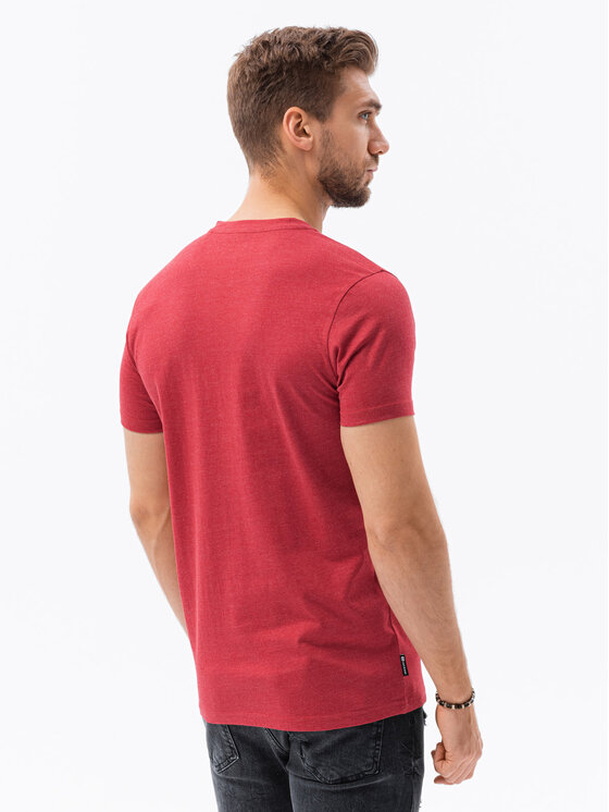 Ombre Ombre Polokošile S1390 Červená Regular Fit