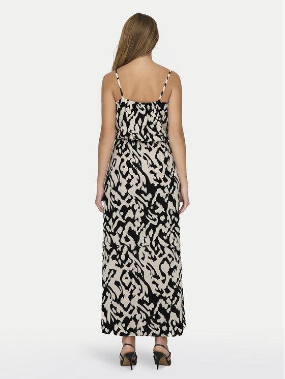 ONLY ONLY Poletna obleka Winner 15177381 Écru Regular Fit
