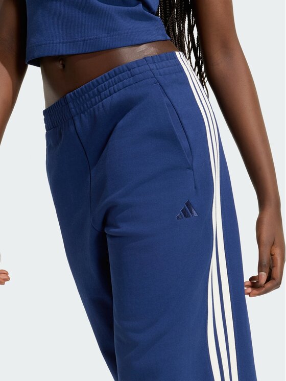 adidas adidas Spodnie materiałowe 164808 Niebieski Loose Fit