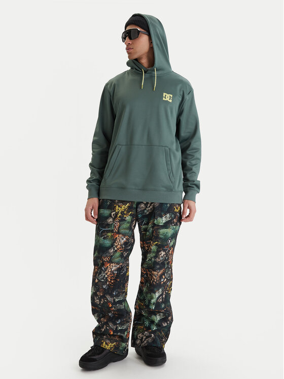 DC Shoes DC Shoes Bluza Twisted ADYFT03443 Zielony Regular Fit