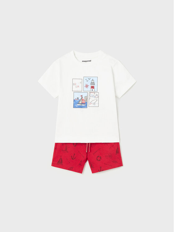 Mayoral Mayoral Set T-Shirt und Shorts 1647 Bunt Regular Fit