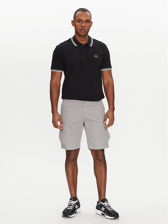 Napapijri Napapijri Polokošeľa E-Macas NP0A4ID59411 Čierna Regular Fit