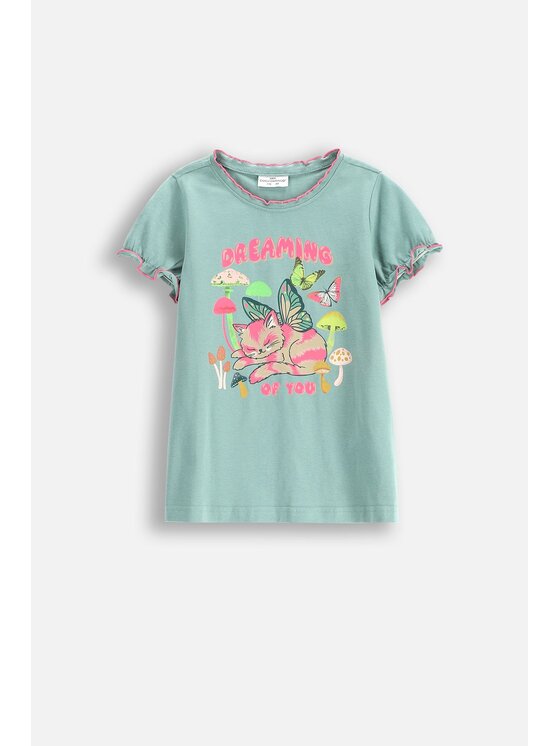 Coccodrillo Coccodrillo T-Shirt WC5143203DGK-027 Zielony Regular Fit