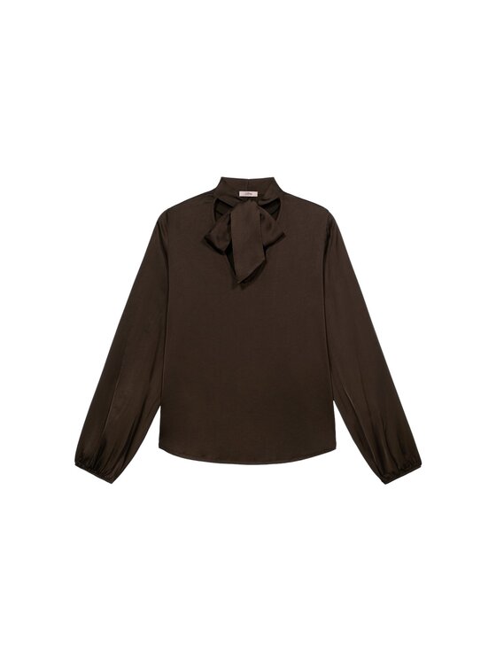 Oltre Oltre Blusa 2091R003186N032 Marrone Regular Fit