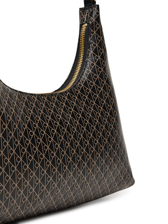 Calvin Klein Calvin Klein Torebka Emblem Aop Conv Shoulder Bag LV04F3298G Czarny