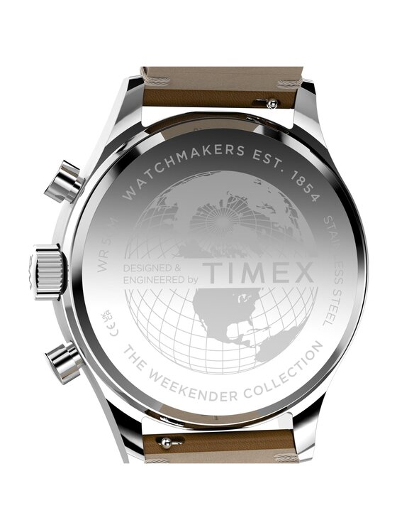 Timex Timex Zegarek TW2Y85000 Brązowy