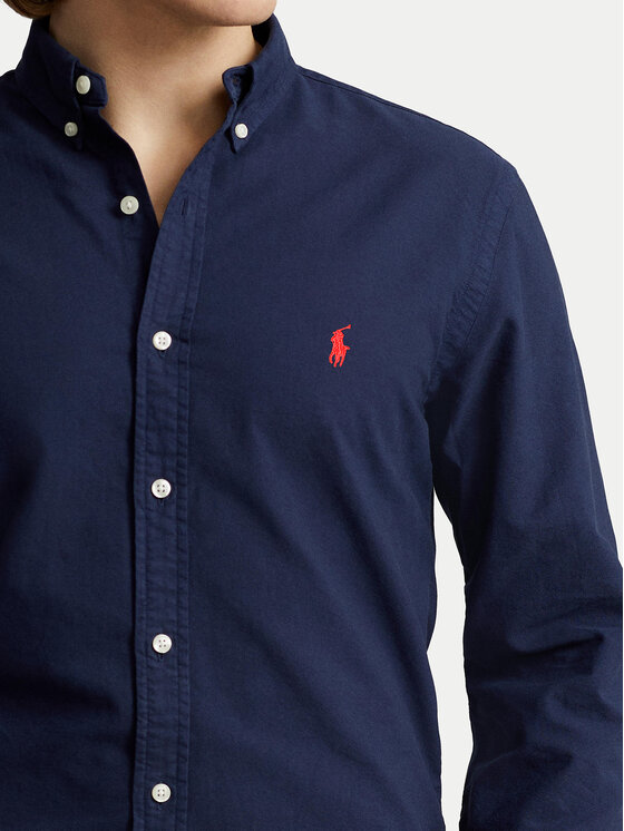 Polo Ralph Lauren Polo Ralph Lauren Koszula 710767828003 Granatowy Slim Fit