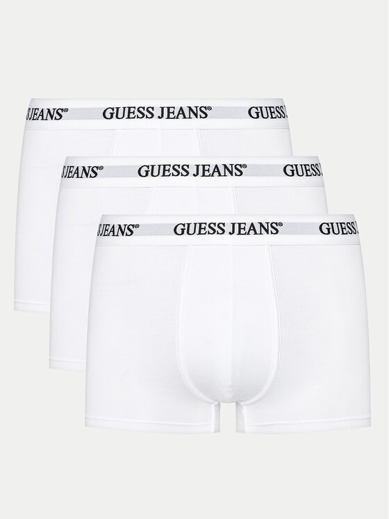 Guess Jeans Guess Jeans Súprava 3 kusov boxeriek M4BZ48 K6YW1 Biela