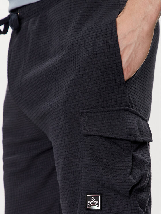 Brave Soul Brave Soul Sportske kratke hlače MSRT-516FALCO Tamnoplava Slim Fit