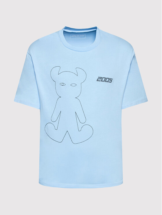 2005 2005 T-Shirt Unisex Horned Světle modrá Relaxed Fit