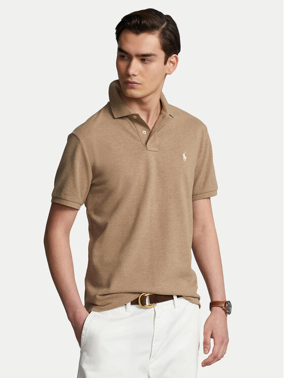 Polo Ralph Lauren Polo Ralph Lauren Polokošeľa 710680784298 Hnedá Custom Slim Fit