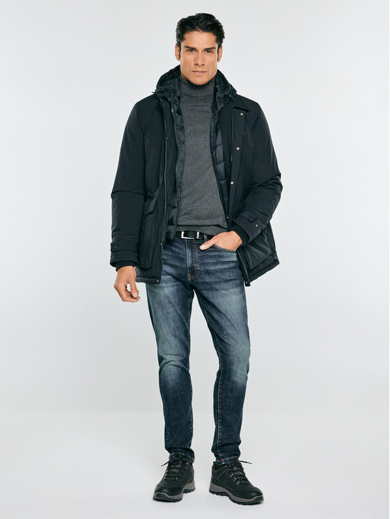 BIG STAR BIG STAR Kurtka zimowa MERIW Czarny Basic Fit