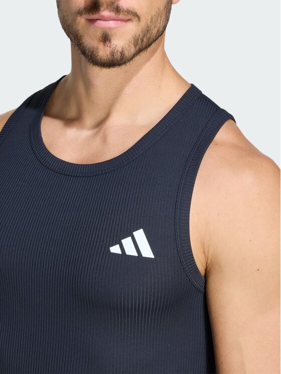 adidas adidas Tank top POWER ESSENTIALS WORKOUT Czarny Fitted Fit