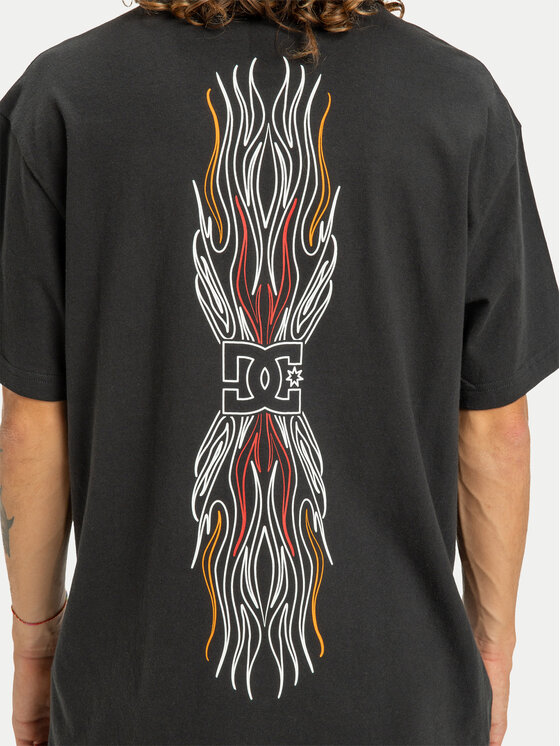 DC Shoes DC Shoes Тишърт Burn Out EDYZT04356 Черен Regular Fit