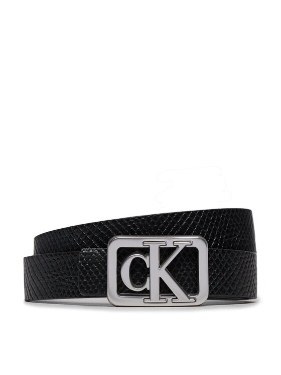 Calvin Klein Jeans Calvin Klein Jeans Ζώνη Γυναικεία Mono Plaque Rev Lthr Belt 25Mm K60K611487 Μαύρο