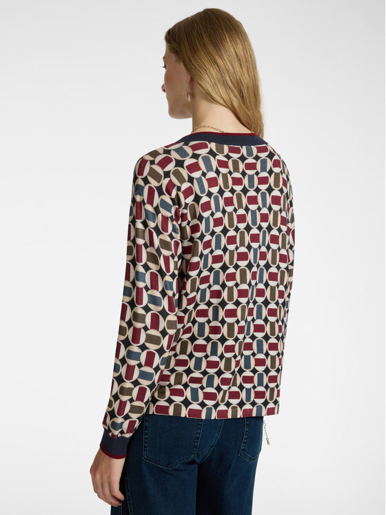 Elena Mirò Elena Mirò Maglione M408Z000533N0S1 Bordeaux Boxy Fit