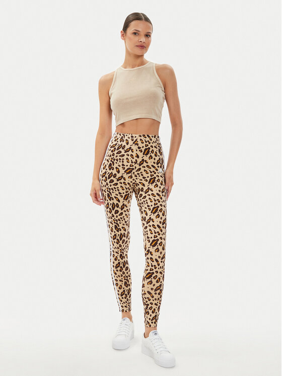adidas adidas Marškinėliai Essentials+ IR5996 Smėlio Slim Fit