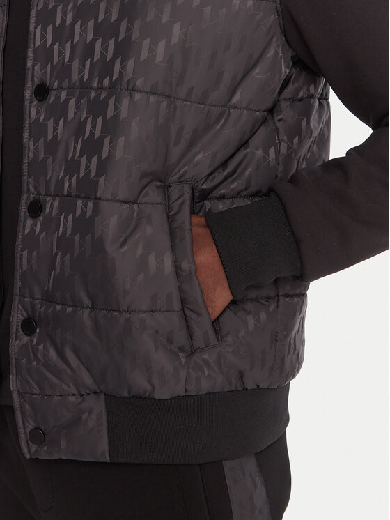 KARL LAGERFELD KARL LAGERFELD Яке бомбър 505064554504 Черен Regular Fit