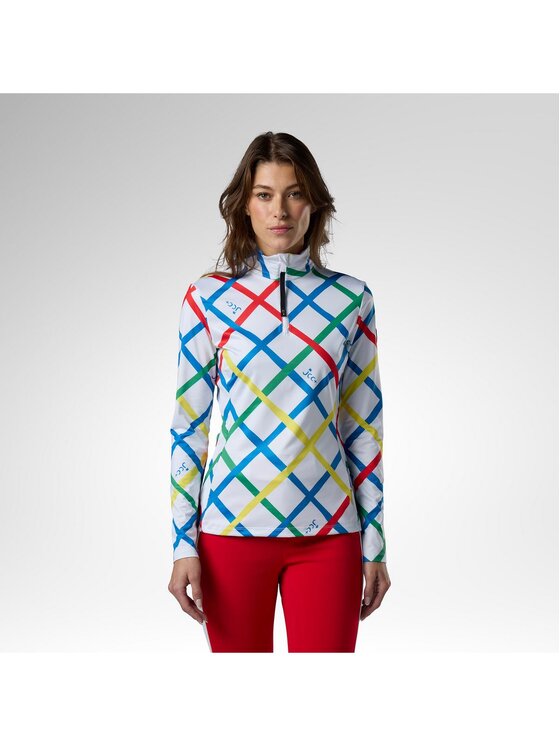Rossignol Rossignol Bluza techniczna W Jcc Quarter Zip First Layer Kolorowy Slim Fit