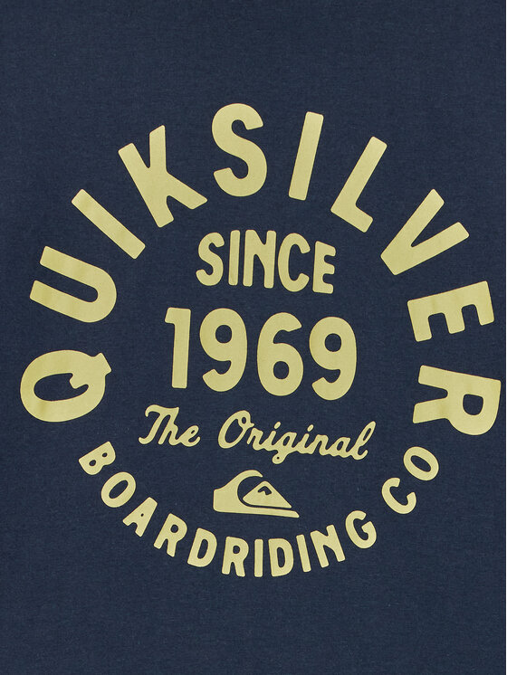 Quiksilver Quiksilver Bluză Circlescriptfro Tees EQBZT04668 Bleumarin Regular Fit