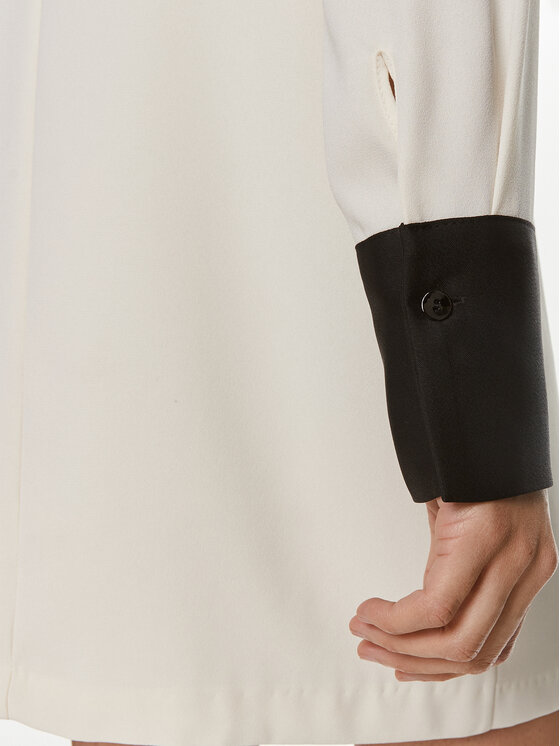 ViCOLO ViCOLO Sukienka codzienna TB0156 Écru Regular Fit