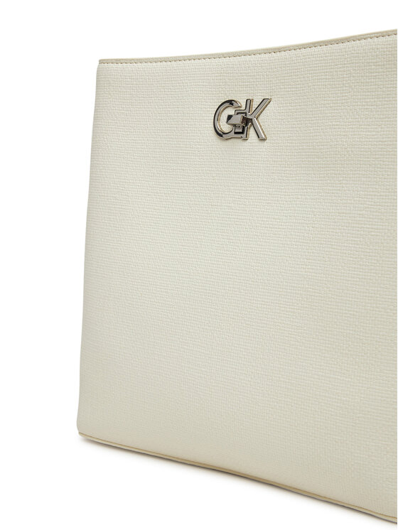 Calvin Klein Calvin Klein Torebka Ck Bucket Bag_Tex K60K613179 Biały