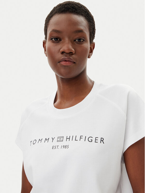 Tommy Hilfiger Tommy Hilfiger T-shirt WW0WW46113 Bijela Regular Fit