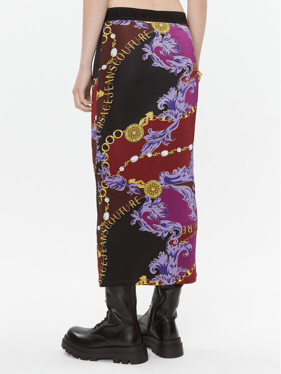 Versace Jeans Couture Versace Jeans Couture Φούστα pencil 75HAE8A6 Έγχρωμο Slim Fit