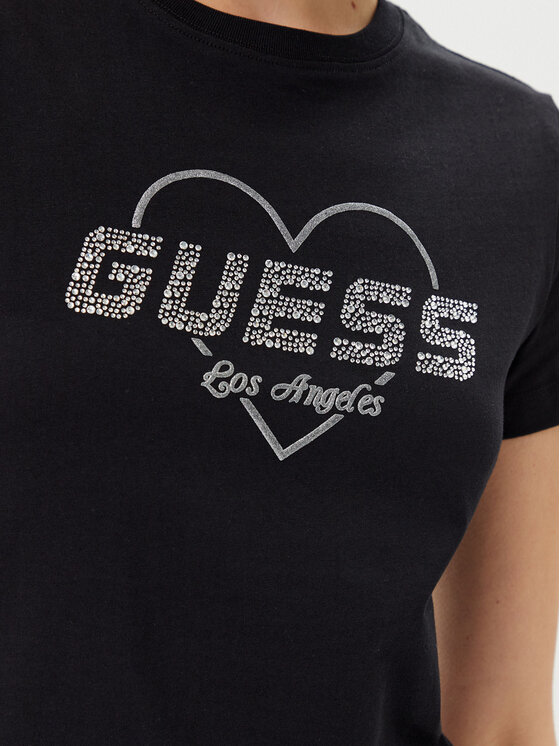 Guess Guess T-Shirt V5GI10 K9RM1 Czarny Regular Fit